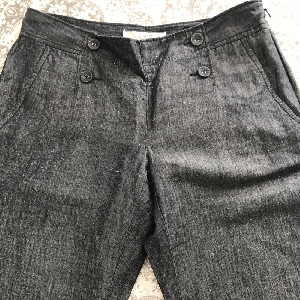 Loft Marisa, size 0, linen trouser